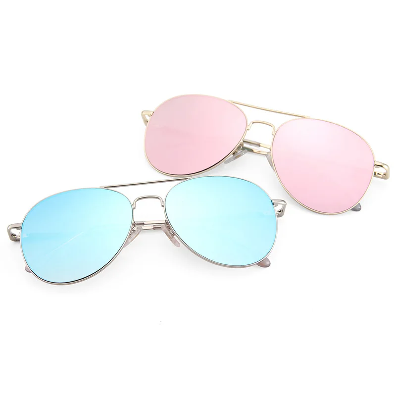 TOYEARN Vintage Oversized Pilot Sunglasses Women For Men Fashion Brand Designer Metal Frame Trending Mirror Sun Glasses UV400