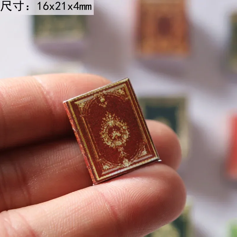 1/12 3pcs Mini Classical Books Dollhouse Books Vintage Home Dollhouse Scene Room Decor Habitacion Home Decor Crafts
