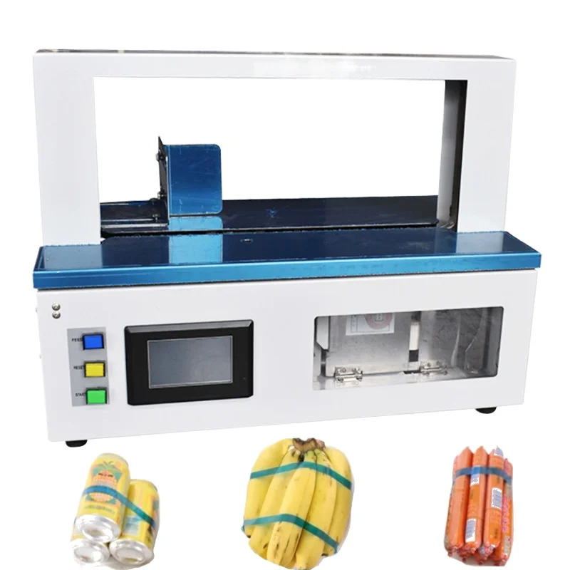 Table Banknote Plastic Opp Book Money Bundling Paper Tape WrappingGreen Packing Bundle Fully Automatic Strapping Machine for