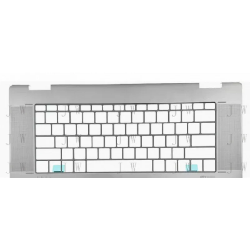 DDJ   New for HP ENVY X360 16-ad ac 2-in-1 C cover keyboard bezel  AM98K000831 silver
