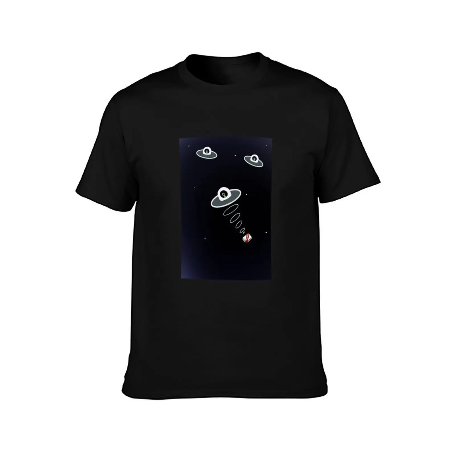 Aliens and their pizza T-Shirt Breathable Gym Short Sleeve T-Shirt