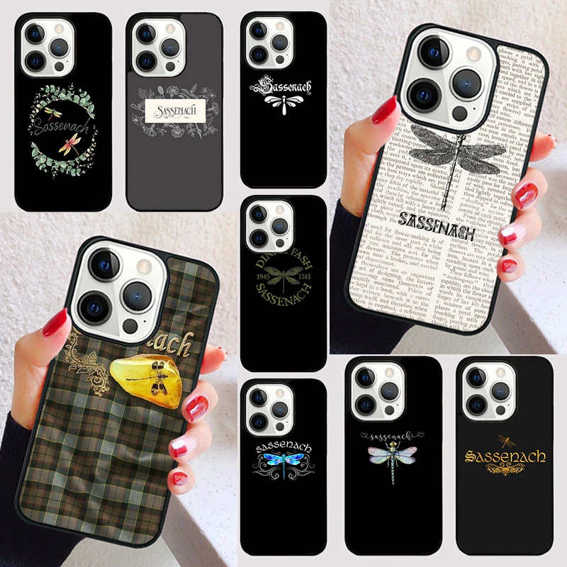 Outlander Sassenach Dragonfly cover For iPhone 15 16 13 12 11 14 Pro Max Mini Max SE 2020 7 8 6S Plus Phone Case