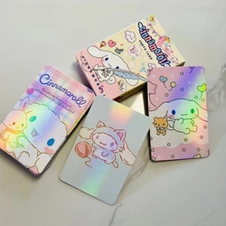 Sanrio kawaii anime Cinnamoroll laser photo card periferica bidimensionale cute high-definition creative lomo card flash card