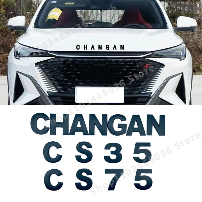 

3D Metal For Changan CX70 CS55 CS35 CS75 Plus Car Front Hood Rear Trunk Emblem Badge Sticker Letter Logo Styling Accessories