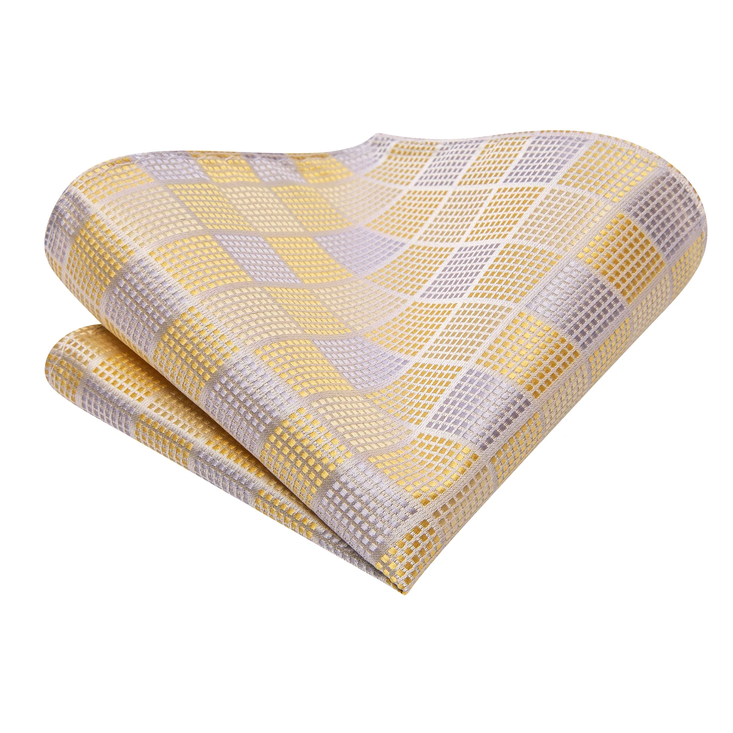 Corbata plisada de oro amarillo para hombres, corbata de boda de seda de diseñador, gemelos a mano, corbata de Hi-Tie, fiesta, negocios, moda, venta al por mayor, regalo