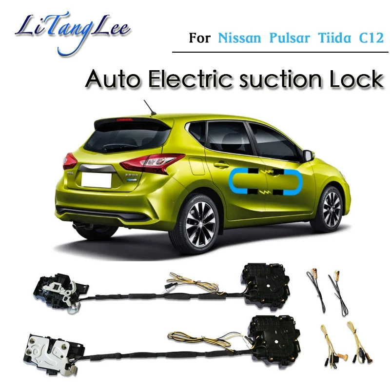 

For Nissan Pulsar Tiida Hatchback C12 Car Soft Close Door Latch Pass Lock Actuator Electric Absorption Suction Silence Closer