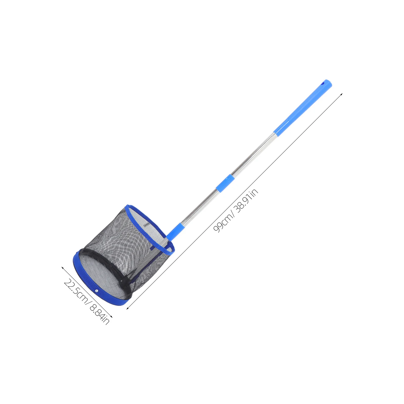 منتقي كرات تنس الطاولة متين من الفولاذ المقاوم للصدأ ABS نايلون سعة كبيرة محمول بمقبض طويل جامع كروي مريح #2