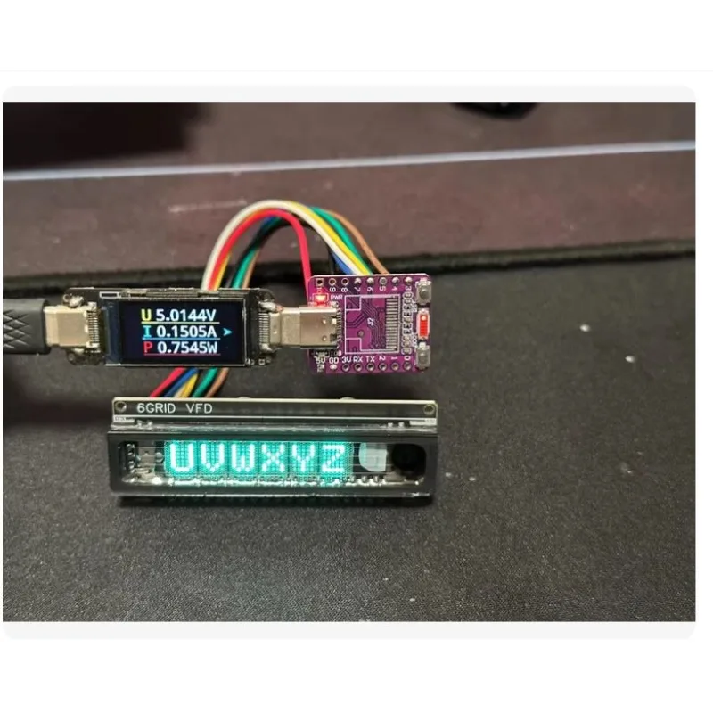 Ultra-Mini 6-Digit VFD Display Module DIY Clock Embedded Project