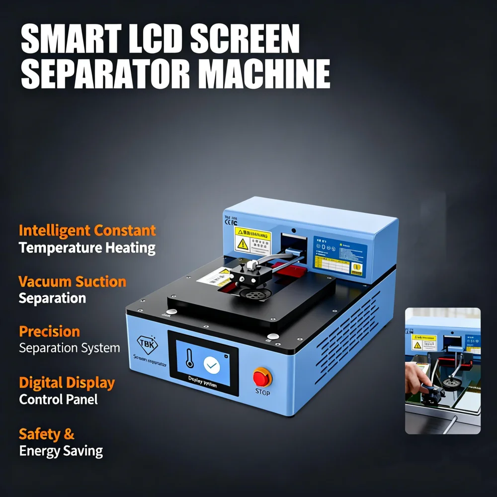 Smart LCD Screen Separator Machine Electric Vacuum Heating Plate for Mobile Phone Glass Touch Screen Removal and Repair