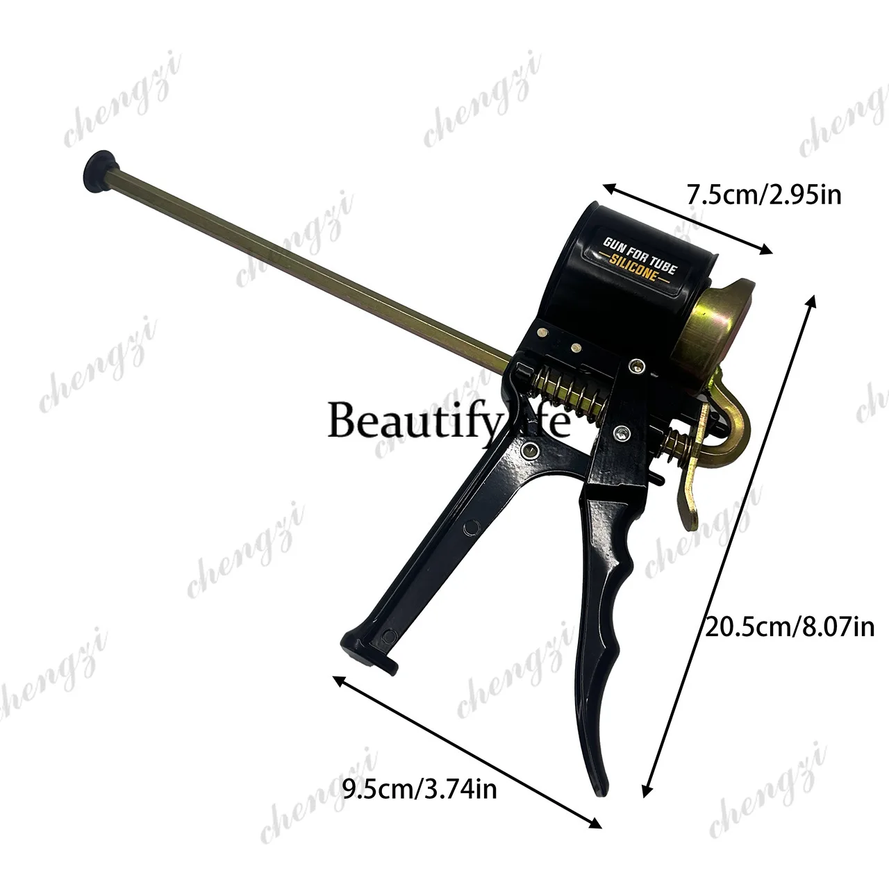 A69 glass glue gun aluminum alloy structural glue gun convenient and labor-saving sealing beauty seam glue gun