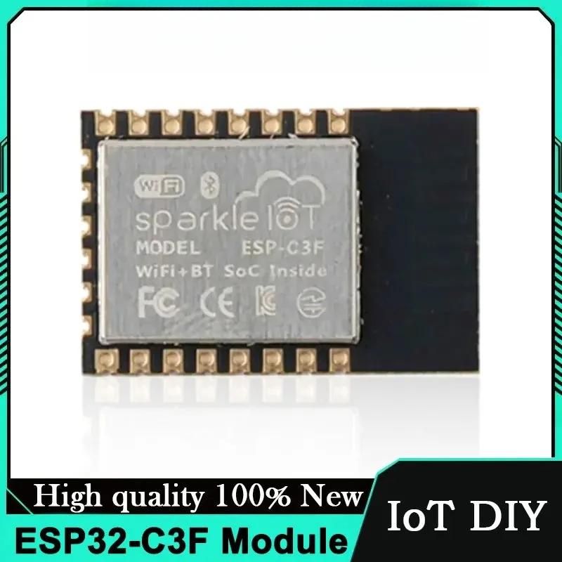 ESP32-C3F WiFi Blue-tooth Dual Mode Module 4MB Flash 400KB SRAM RISC-V MCU 2.4GHz IoT Development Board for Smart Home Devices