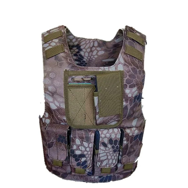 Camuflagem Tactical Bulletproof coletes para crianças, uniformes militares, combate armadura, equipamento soldado do exército, forças especiais Cosplay trajes