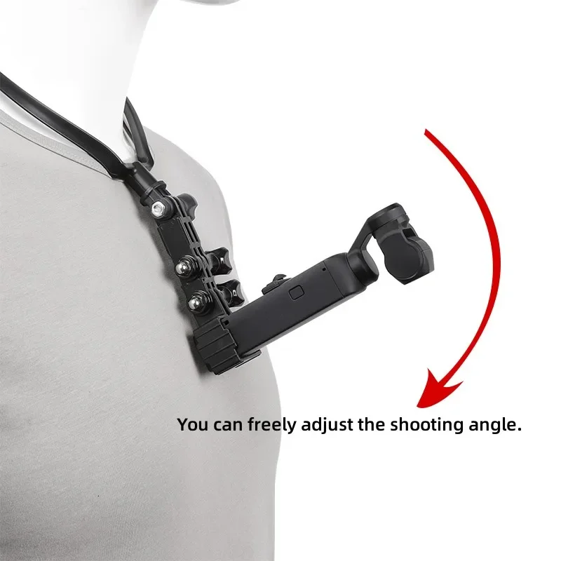 Gimbal Neck Holder Lanyard Strap Bracket First Perspective Shooting Adapter for DJI Osmo Pocket 1 / Pocket 2 Camera Accessories