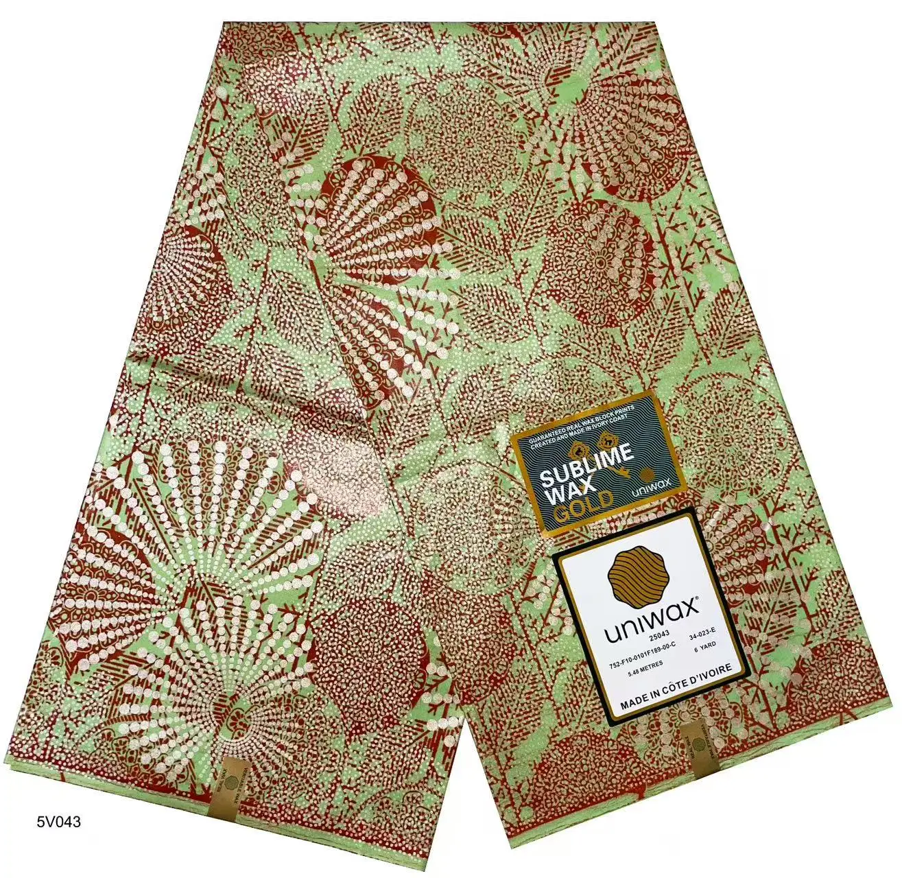 

2025 Nigerian Stone Golden-Wax Print African Fabrics High Quality for Patchwork New Style Fabric for Clothing Home Decor T11