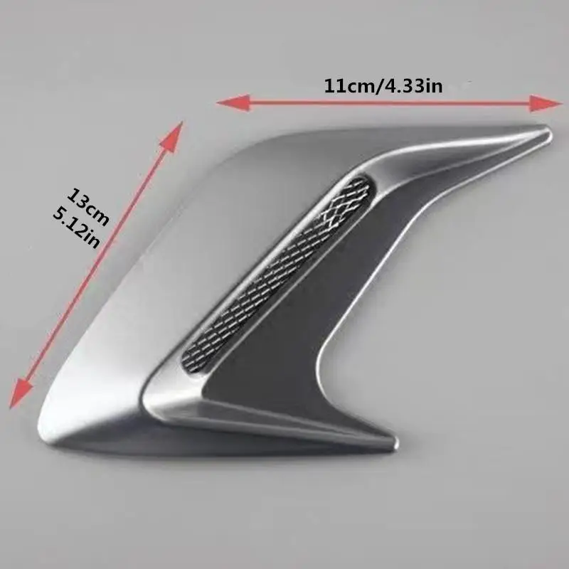 Universal Car simulation side vent decorative sticker, body leaf panel decoration, scratch resistant decorative sticker