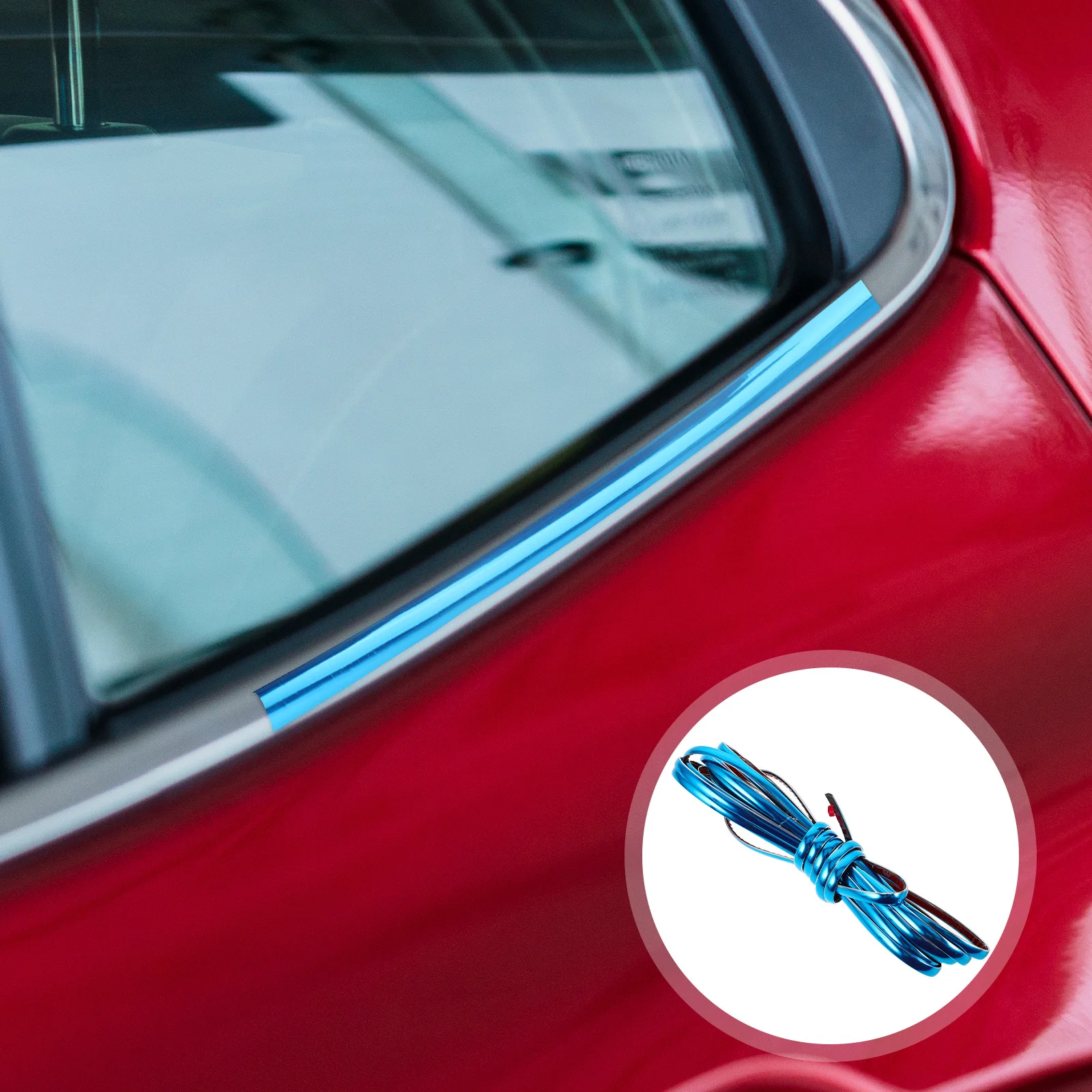 

1 Roll Durable Car Automotive Chrome Decorative Trim Strip Self Adhesive Exterior Door Edge Protector Corner Guard Scratch