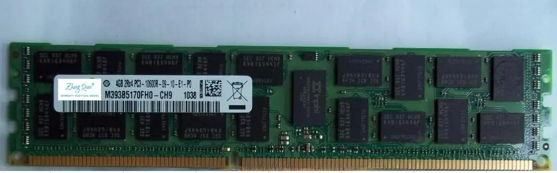 

For M393B5170FH0-CH9 4G 4GB 2RX4 DDR3 1333 PC3-10600R ECC REG Server