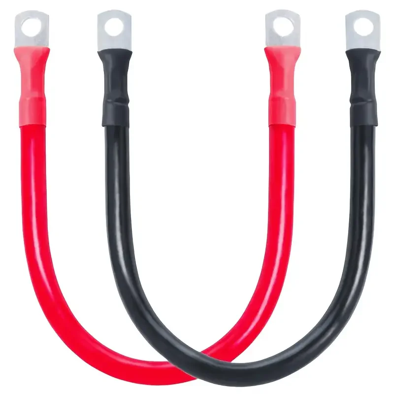 Battery Inverter Cable Set - SC35-10 Terminal Tin-Coated Copper for Vehicles/RVs/Boats/Farms Emergency Backup