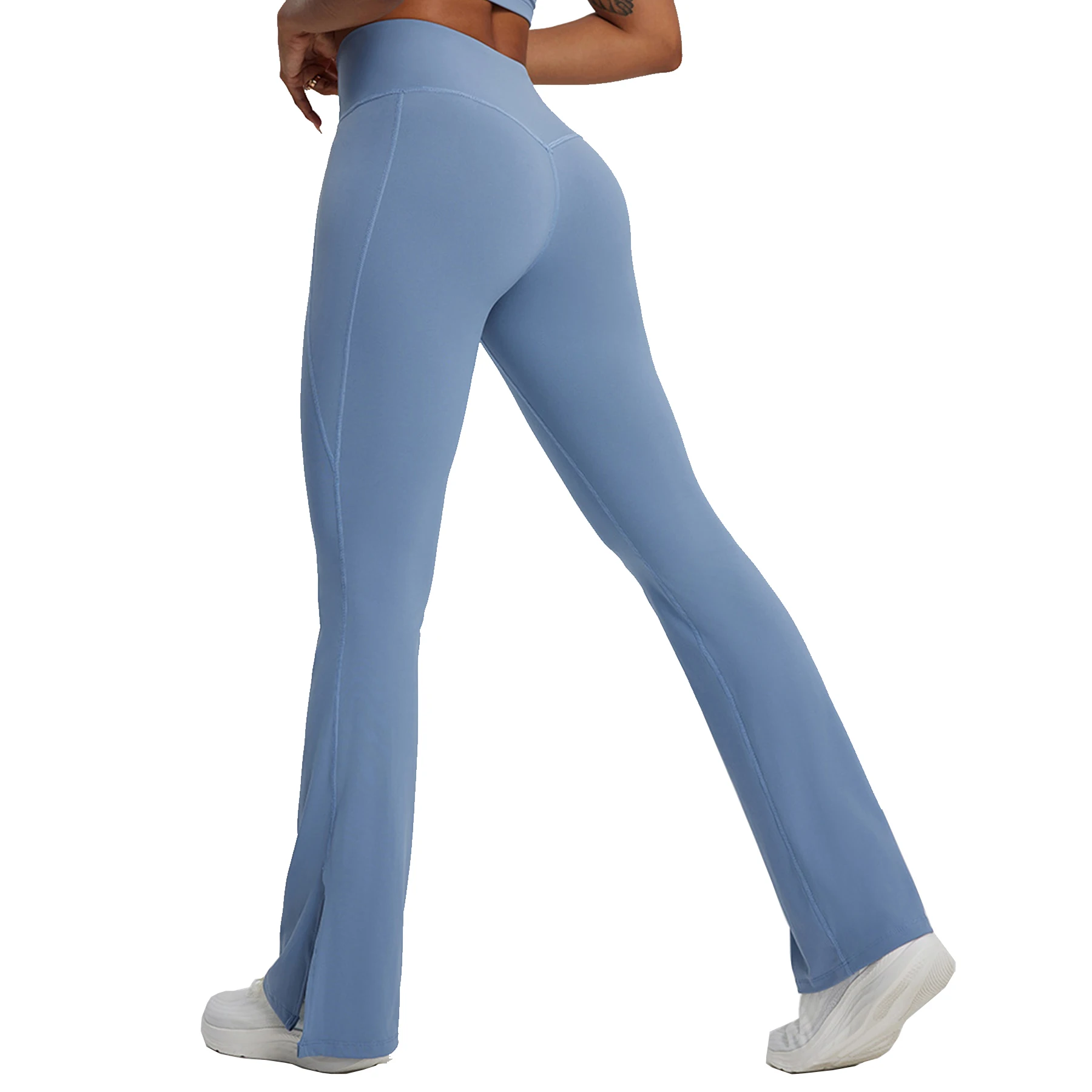 

Sport Pants Women Yoga Bell-bottoms Tight Scrunch Butt Lifting Dance High Waist Tights Fitness Legging Gym Running Breathable