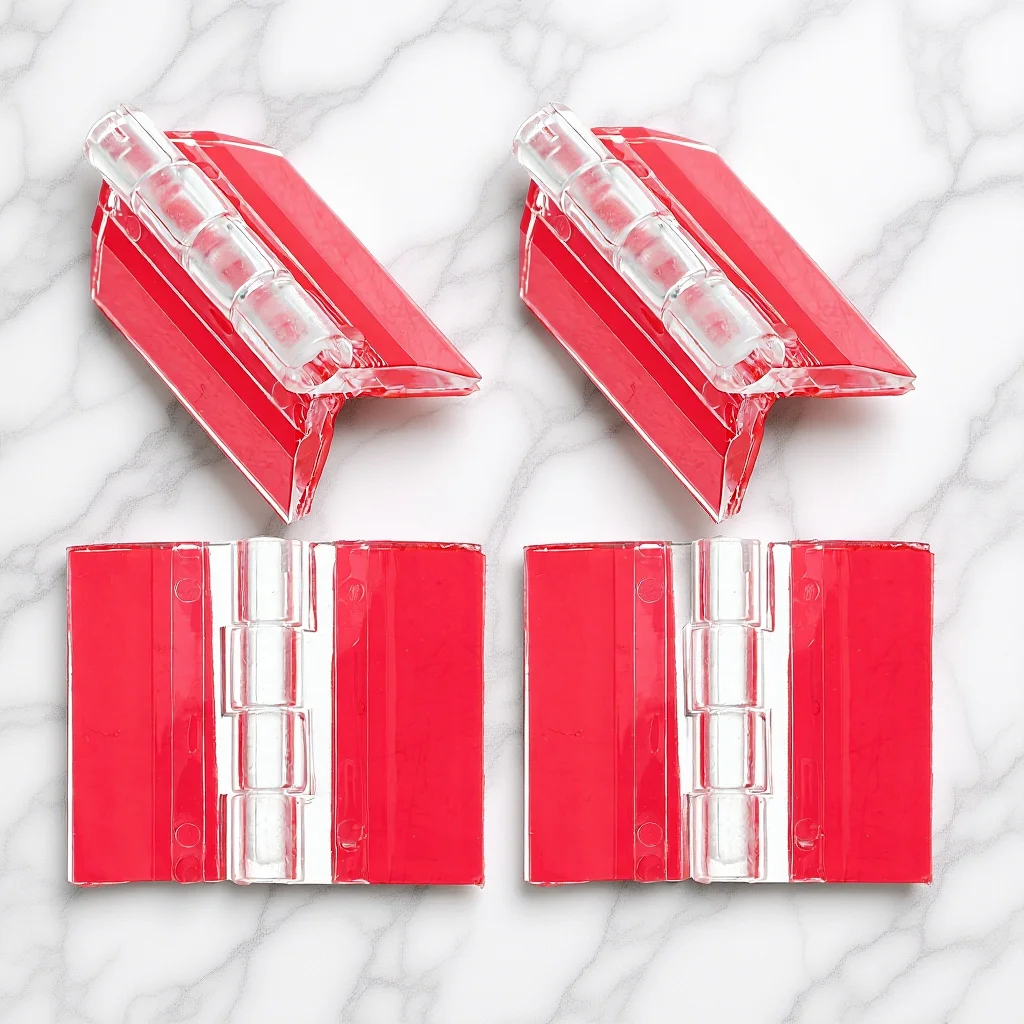 

4Pcs Clear Acrylic Hinges Easy Install Replacement for Small Boxes Furniture Aquarium Lids Small Hinges Aquarium Lid Hinge