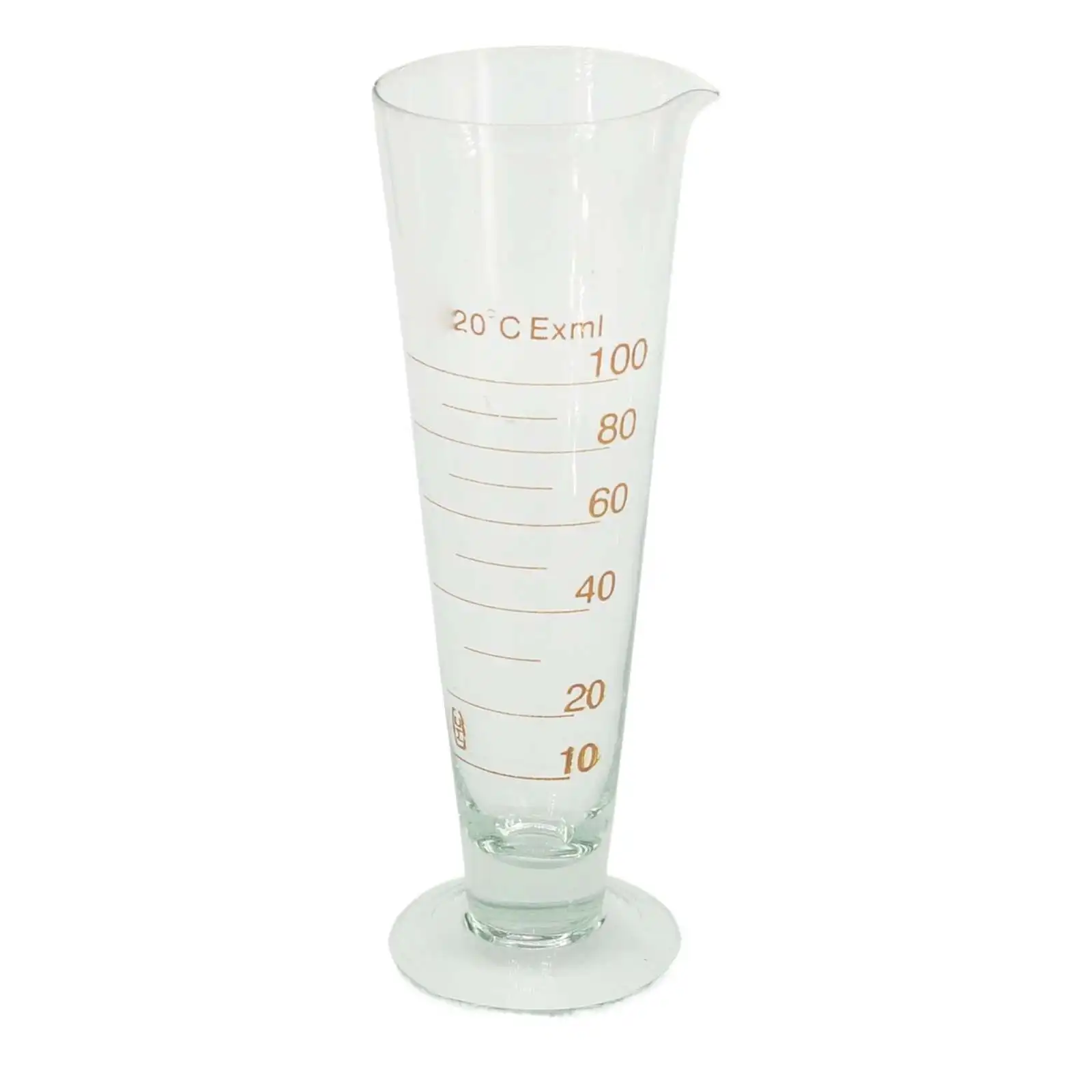 5/10/20/50/100/1000ml Lab Glass Footed Apothecary Measuring Cone Beaker Conical