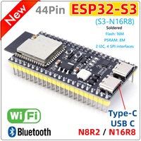 ESP32 S3 Dual Type-C Development Board WiFi Expansion Board 2.4G Wifi BT Module for Arduino 8MB PSRAM 16MB FLASH N16R8 44Pin
