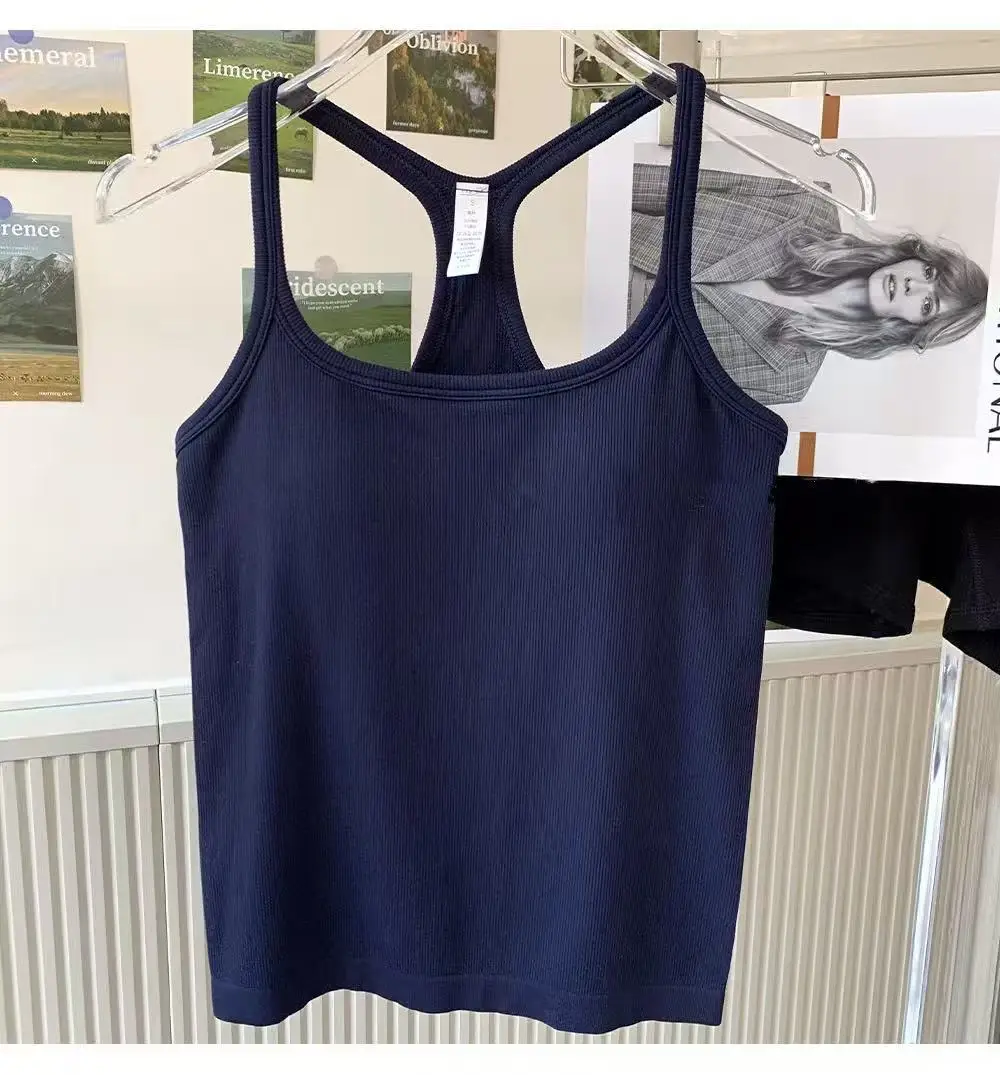 Damen Yoga-Bekleidung Sport-BH Stoßfest Push-Up Fitnesskleidung mit Gepolsterter Brust Lauf-Oberbekleidung Pilates Tanktop – Detail 12