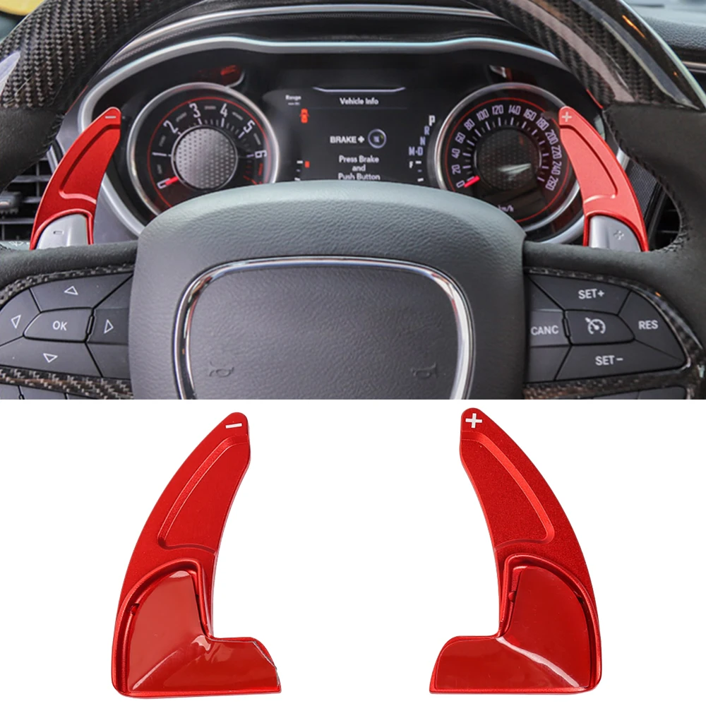 

Car Steering Wheel Paddles Shifter Extension Cover for Dodge Challenger Charger 2015-2022 Durango 2014-2022 Interior Accessories