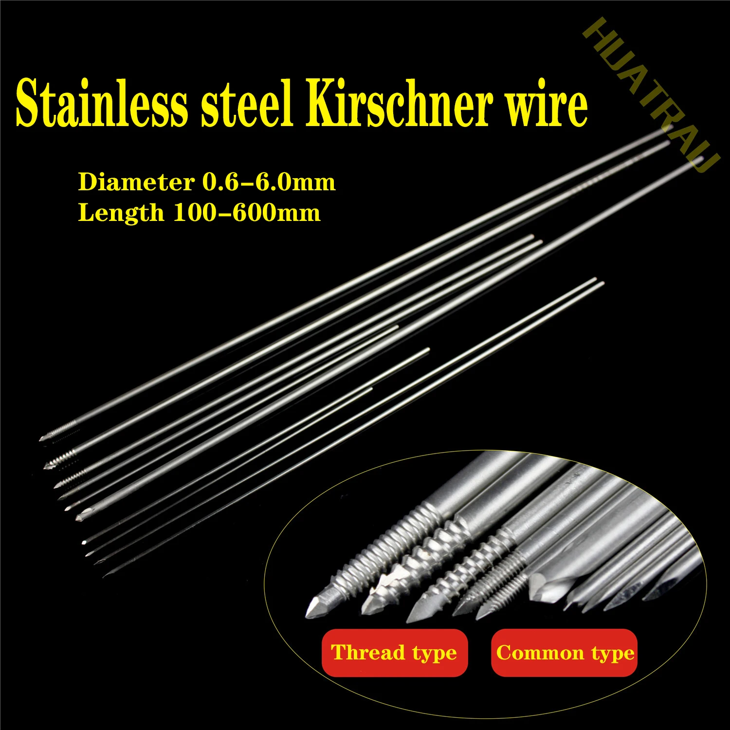 Small animal orthopaedic instruments medical tip Kirschner wire Pet intramedullary needle intraosseous Veterinary bone pin nail