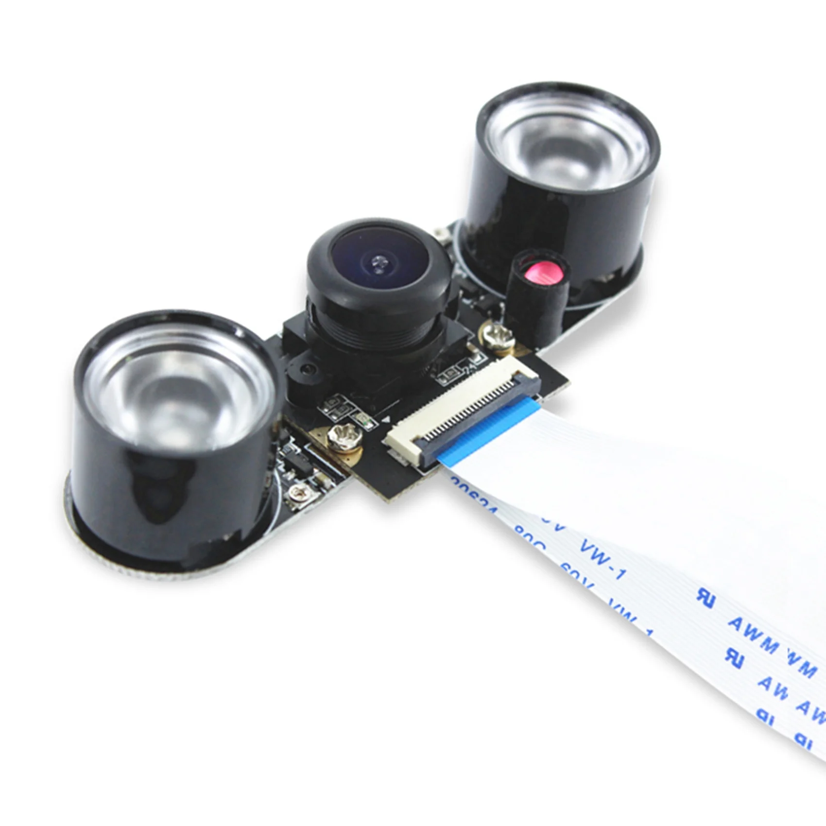 For HBV-Orange Pi Camera Module with Light 2 Million Pixels 110° Wide-Angle Night Vision GC2035 Manual Focus Camera