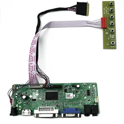 HDMI+VGA+DVI Controller Driver Board Monitor Kit LTN140AT01 LTN140AT02 LTN140AT07 Laptop LCD LED Screen 1366X768 40Pins Panel