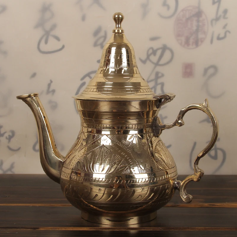 

Imported copper pots from India, pure copper, handmade milk pots, household sets, milk tea