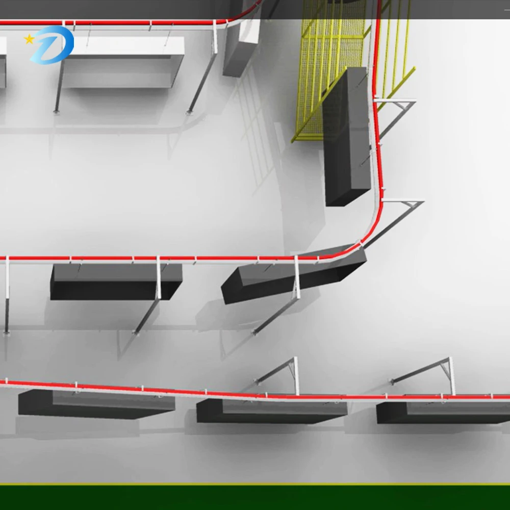 Lini Pelapisan Bubuk Otomatis Mesin Pengecatan Otomatis Sistem Pengecatan Semprot