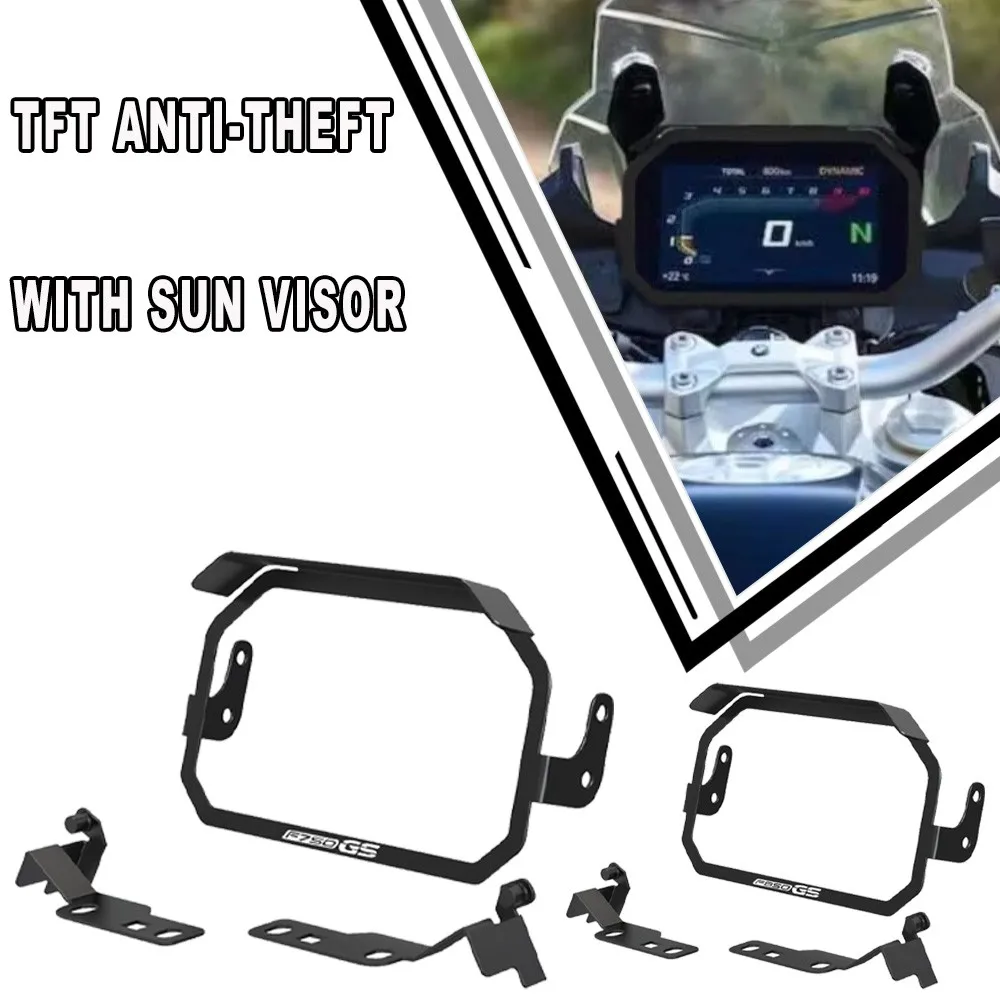 TFT Theft Protection For BMW F850GS F750GS F 750 850 GS 2018-2023 GS 850 Meter Frame Cover Screen Anti Theft Guard Brace Device