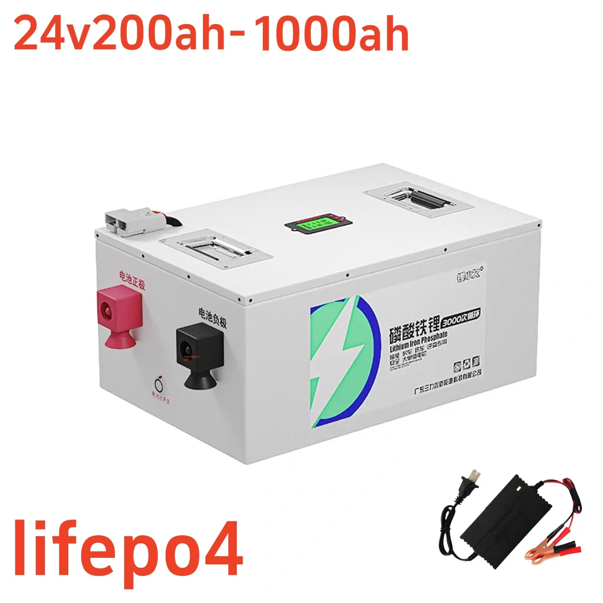 

24 В, 1000 Ач - 200 Ач, литиевая батарея lifepo4, Bluetooth-приложение BMS для инвертора солнечных систем 750 Вт-2400 Вт, тележка для гольфа + зарядное устройство 20 А byKaiy