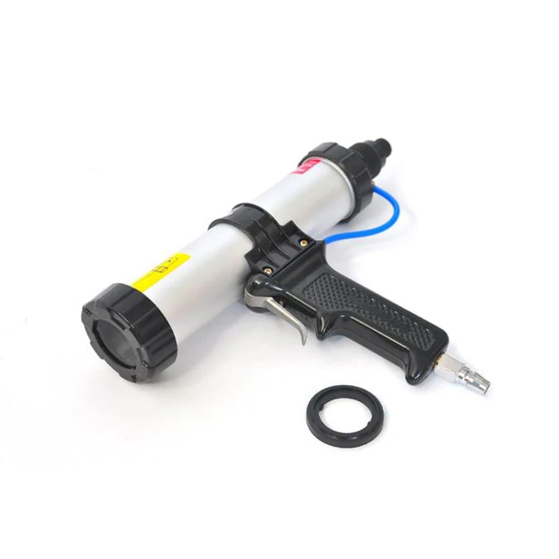 310ML Pneumatic  6 Bar Working Pressure Glass  Caulking Gun Pneumatic Glass  Silicone Gun Soft