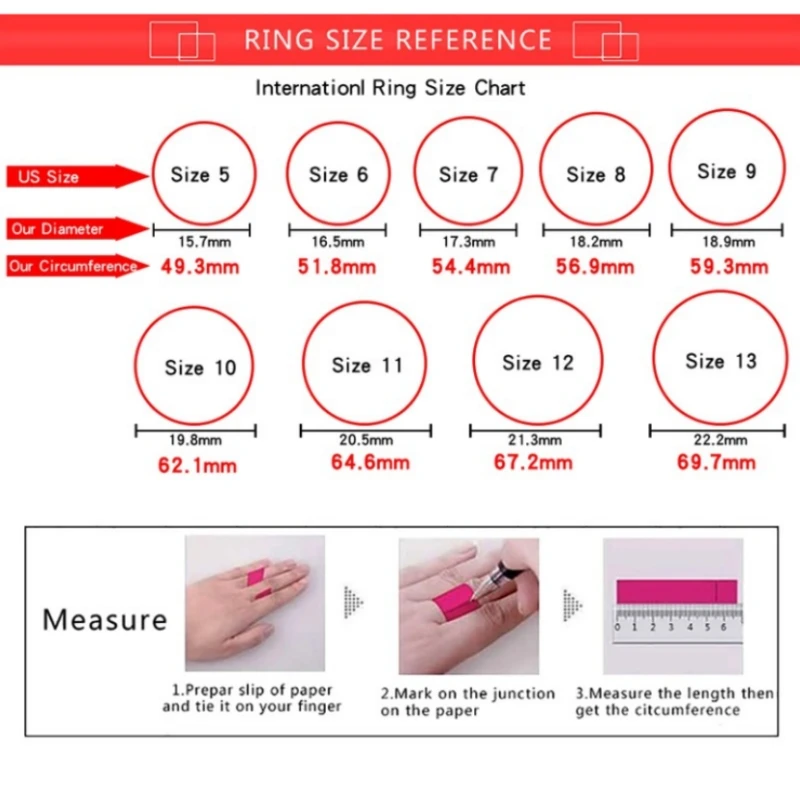 Popular Women\'s Fashion Luxury Elegant Rings Wedding Engagement Party Jewelry Gifts