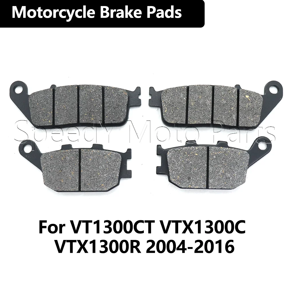 Motorcycle Accessories Rear Brake Pad Kit For HONDA VT1300CT VTX1300C VTX1300R VTX1300T VTX 1300 C R T VT 1300CT 2004-2016