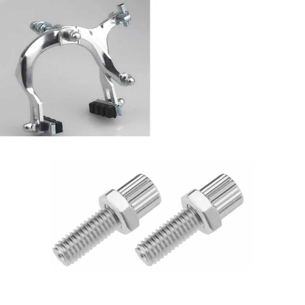 20pcs Galvanized Metal Brake Cable Adjuster Screw Silver M6 Thread M6 Brake Cable Adjuster Lightweight with Nut