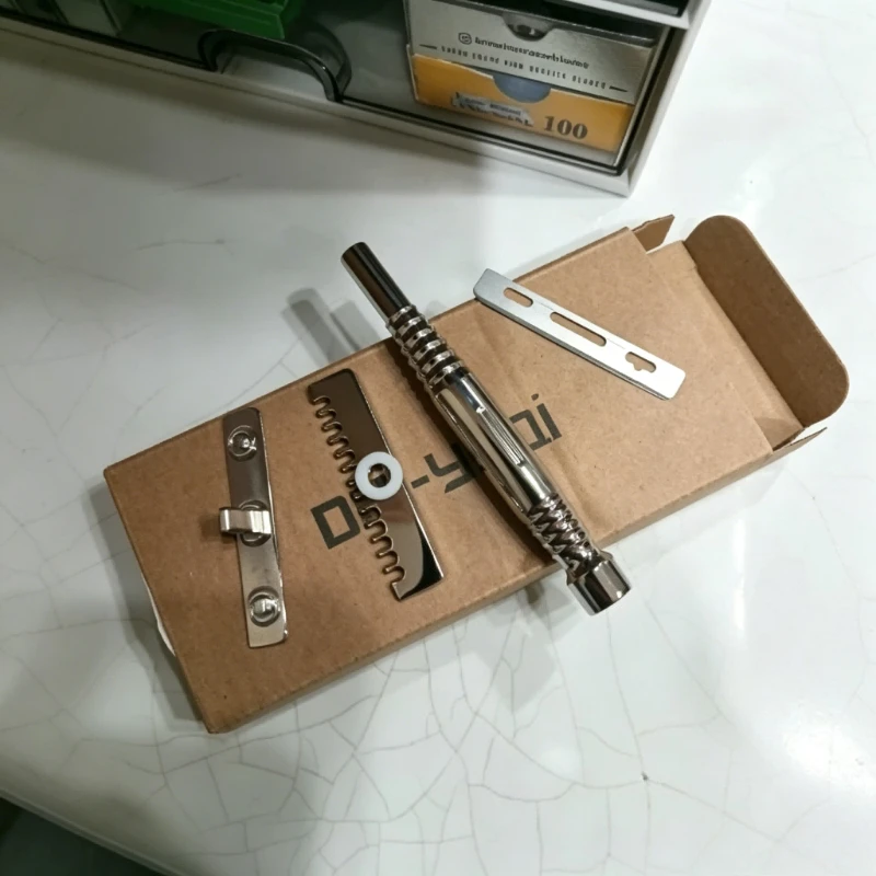 2026 YAQI Romulus Polished 316 stainless Steel AC Blade Single-edged Mens Shaving Safety Razor - 0.70mm Blade gap