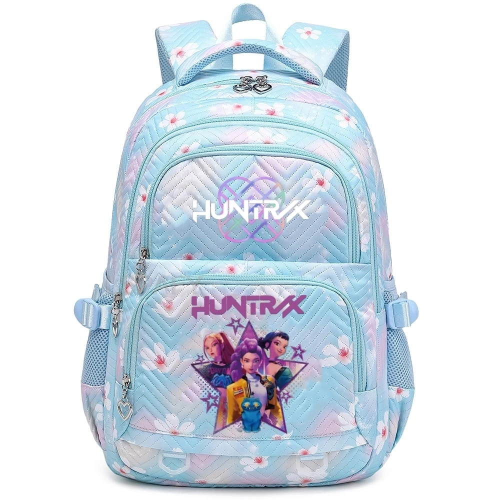 Hasbro KPop Demon Hunters Rucksäcke Rumi Mira Zoey HUNTR/X Saja Boys Kapazitäts-Laptop-Schultasche für Teenager-Mädchen Büchertasche Mochila Geschenk 6