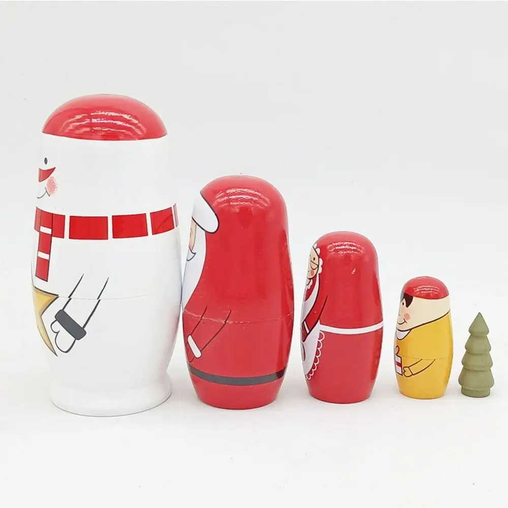 

Japanese Girl Animal Matryoshka Doll Egg Shape Owl Snowman Wooden Stacking Dolls Rabbits Elephant Girls Russian Doll Xmas Gifts