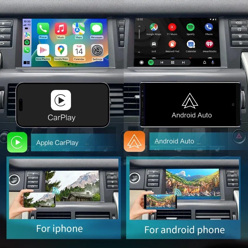 OEM Screen Upgrade Wireless CarPlay For Land Rover Discovery Sport Harman Android Auto Ai Box Multimedia USB Navigation DSP