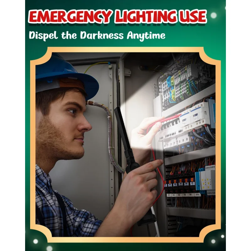 Rechargeable LED Work Light Grill Light for Men, 5 Modes & 360° Rotate with Magnetic Base,Work Tool Gifts for Him