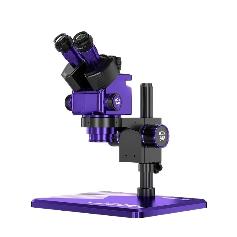 Maintenance guy multifunctional stereo purple charm microscope high definition trinocular electron magnifying glass