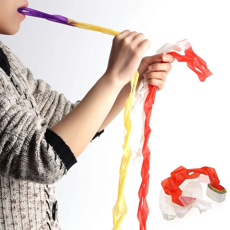 12Pcs Mouth Paper Magician Supplies Toys Magic Tricks Streamers from Mouth Magic Mouth Coils Paper Mouth Pulling Paper