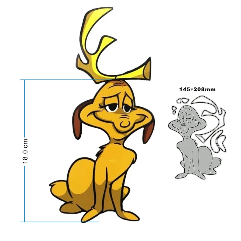 New Animal Dog Cute Dog Craft Embossing Mold 2024 Metal Cutting Dies for DIY Decorative Scrapbooking Album Card Making