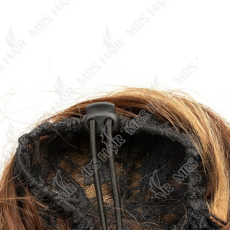 MRS HAIR Chignon panino disordinato Doller panino per capelli ciambella Tousled panino flessibile per capelli capelli umani naturali per donne e tipi panino eladtico