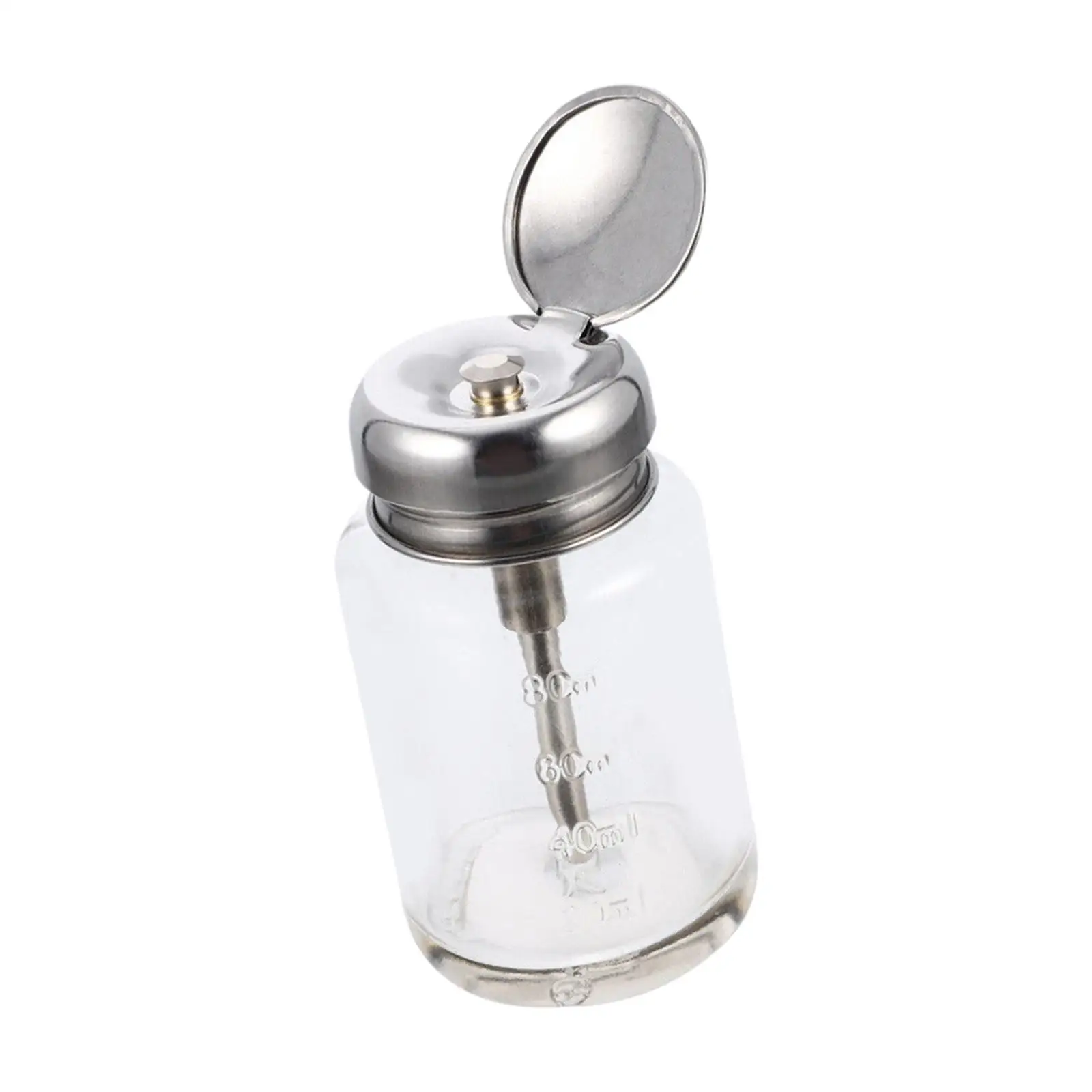 Glass Pump Dispenser Bottle Press Bottle Clear Practical Multipurpose Empty