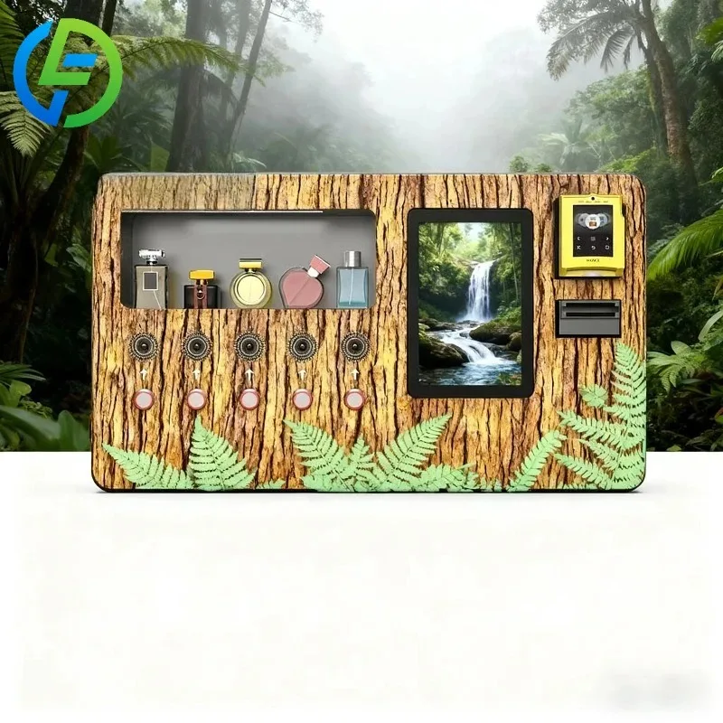 Deposit Perfumatic Perfume Spray Vending Machine with Metal/Steel Construction Touchscreen Display Wi-Fi Enabled
